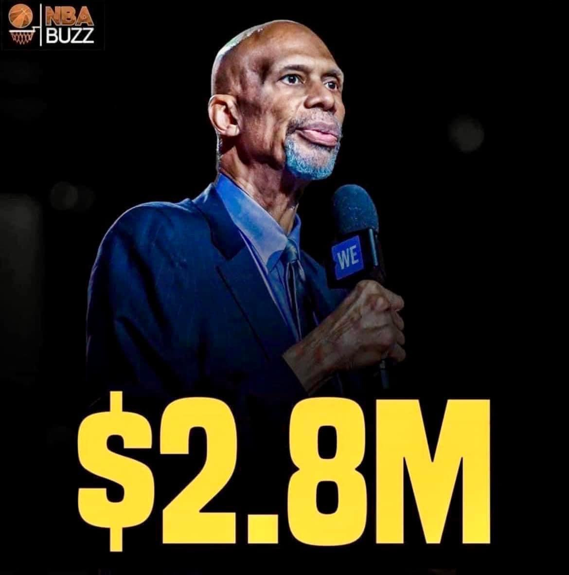 Legenda NBA Kareem AbdulJabbar Donasikan 2,8 Juta Dolar dari Hasil